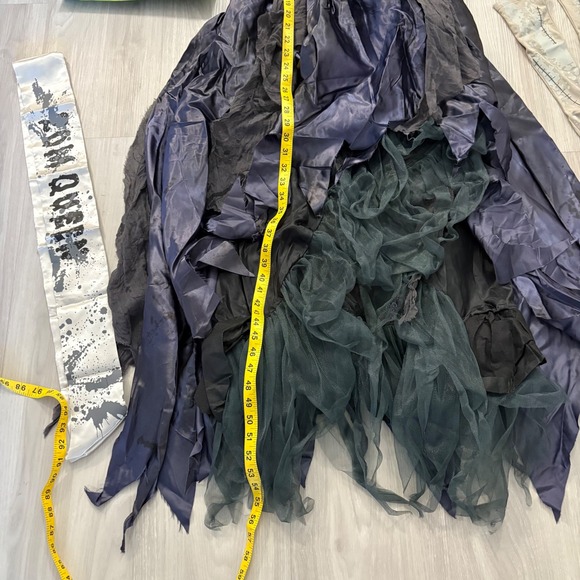 Homecoming Corpse Women Costume Adult Halloween Zombie Queen Dress Gloves Size L - Picture 5 of 10